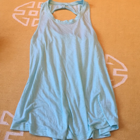 Girls Blue Tank Athletic Shirt - Picture 1 of 2